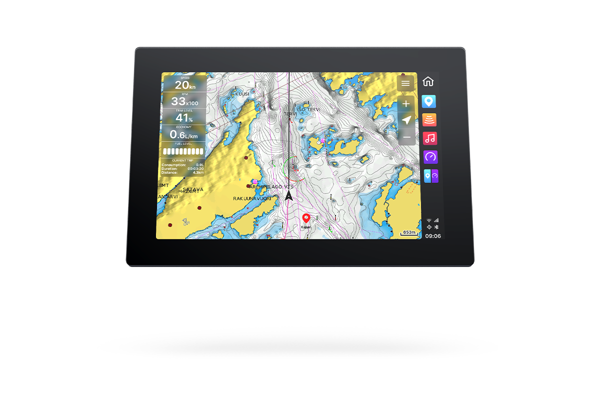 Q210 navigation and chart view